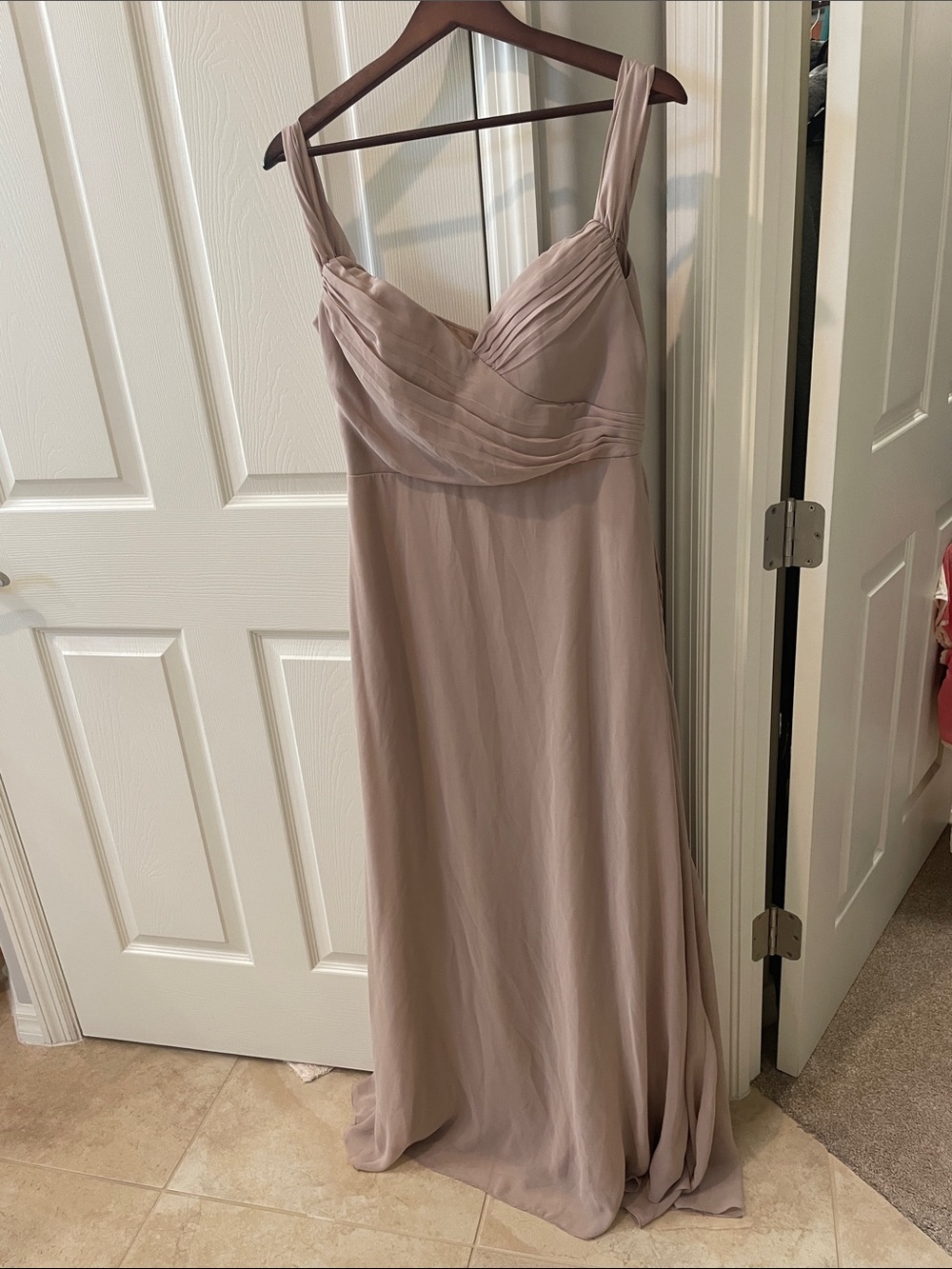 Birdy Grey Dusty Mauve Chiffon Sleeveless Gown